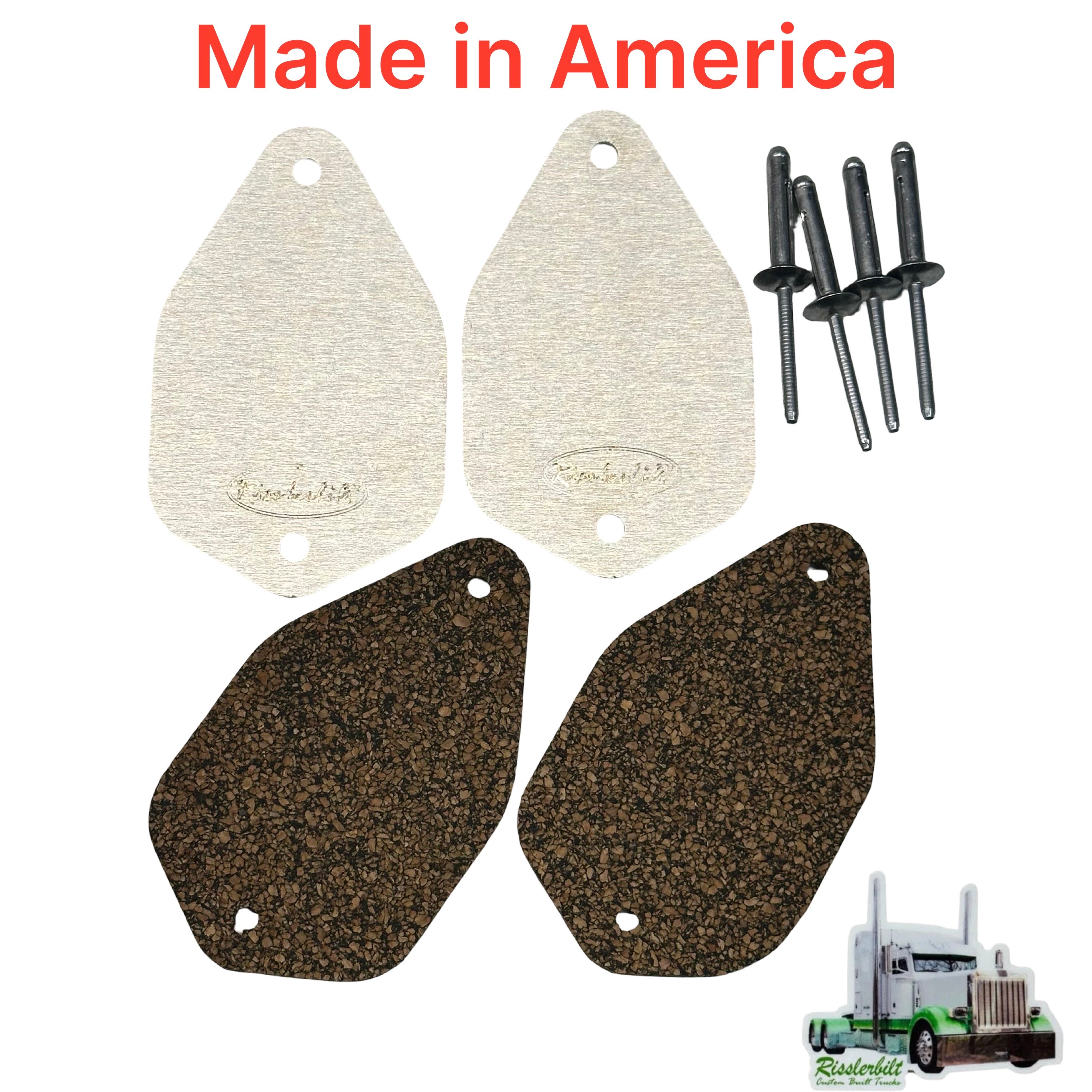 Peterbilt Cab Roof Plates Horn Block Off Plates Stainless Steel Paintable Kit